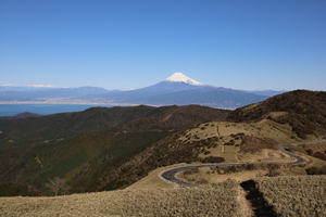 ハイキングコースからの富士山