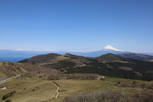 仁科峠展望台から富士山を望む