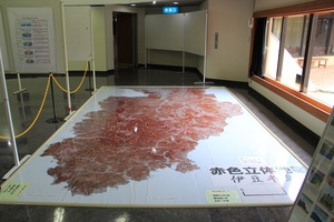 伊豆半島の地形がくっきりわかる『赤色立体地図』